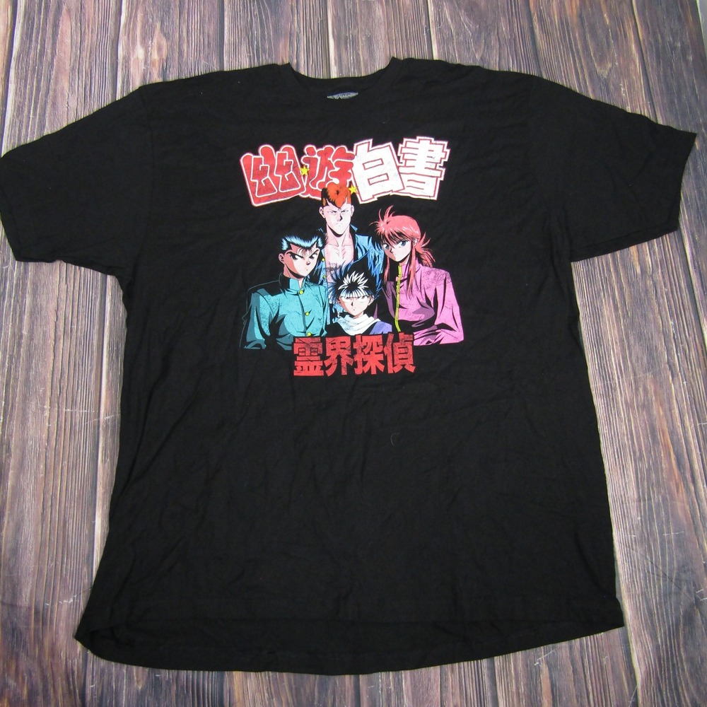 Yu Yu Hakusho Shirt Mens 3XL Anime Tee Japanese Cartoon Graphic Funimation 90s